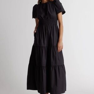 Quince Organic Cotton Tiered Maxi Dress in XL